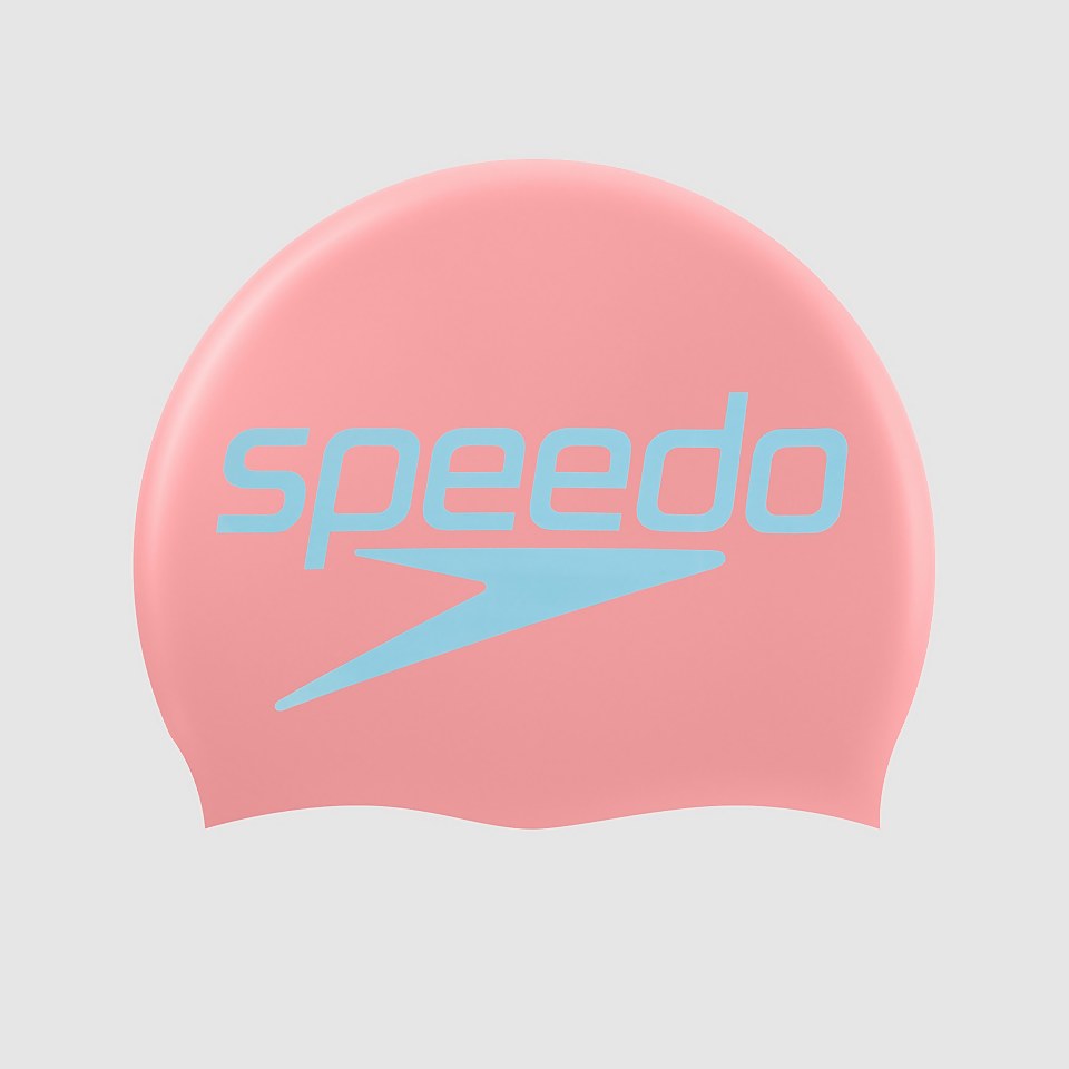 Bonnet de bain Enfant Réversible Slogan Rose