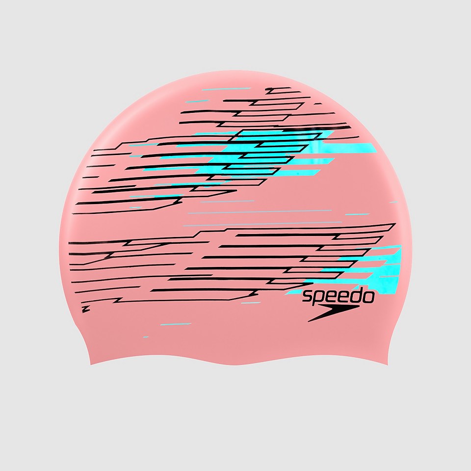 Bonnet de bain Enfant Réversible Slogan Rose