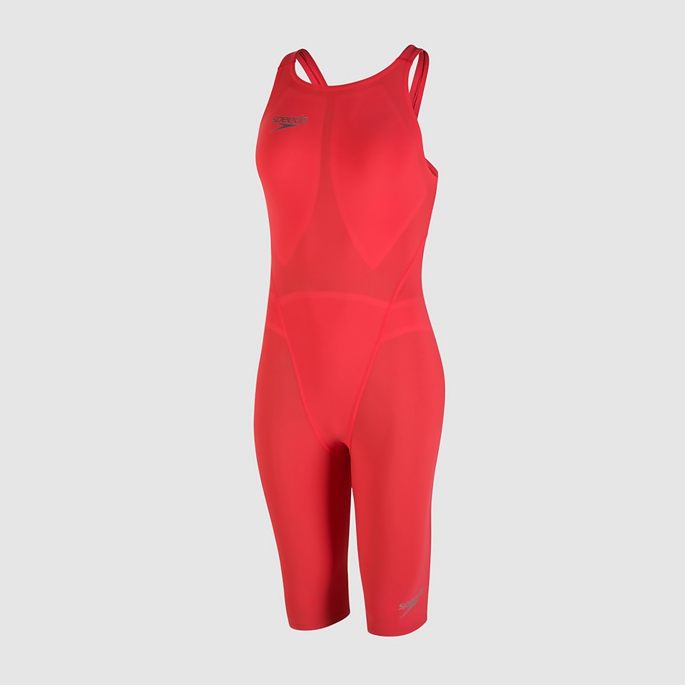 Women's Fastskin LZR Racer Element Openback Kneeskin Red