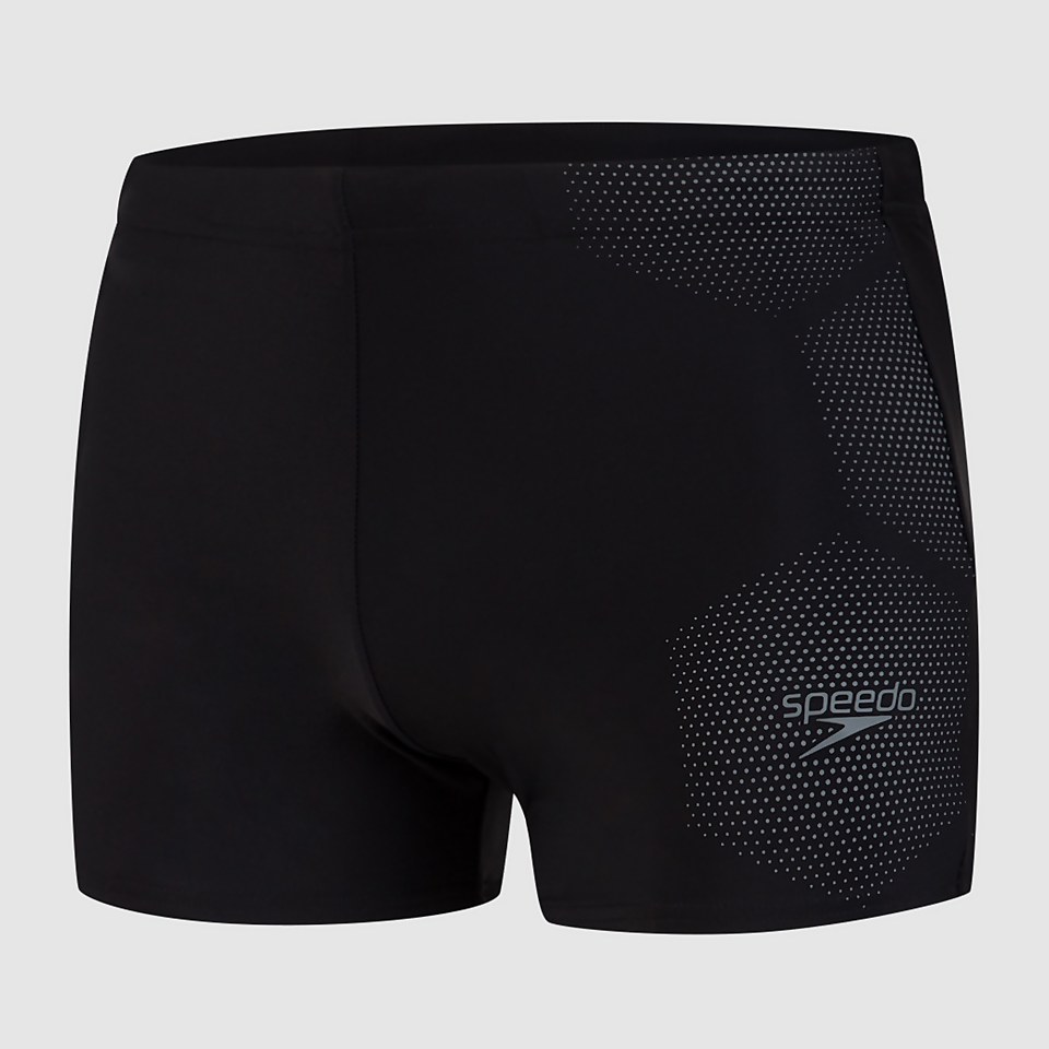 Men's Hexagonal Tech Placement Aquashort Black
