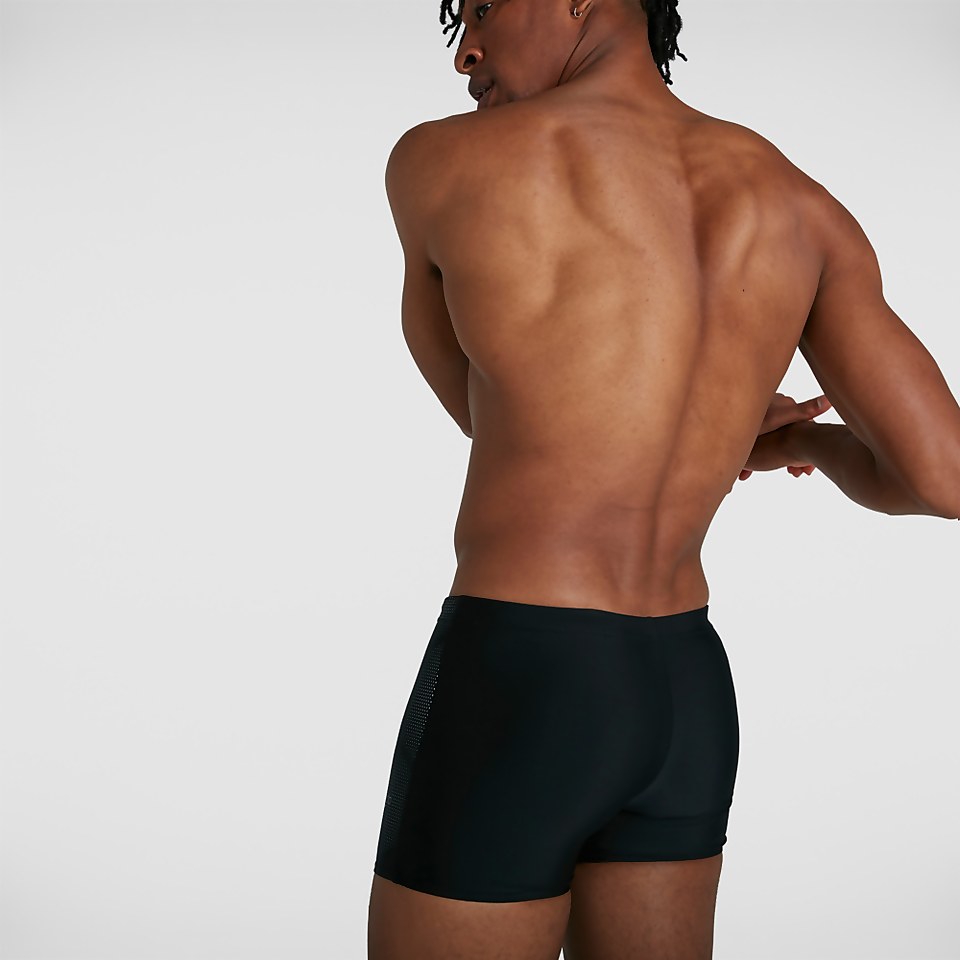 Men's Hexagonal Tech Placement Aquashort Black