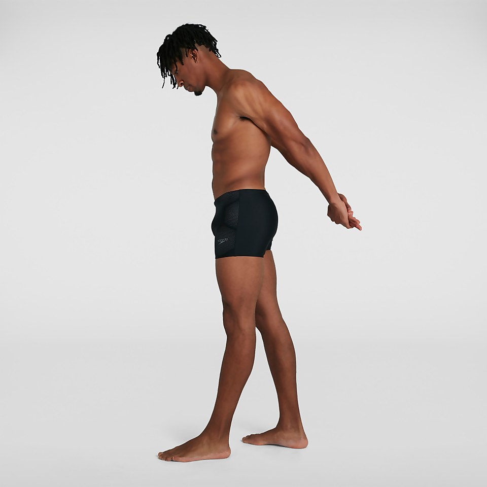 Men's Hexagonal Tech Placement Aquashort Black