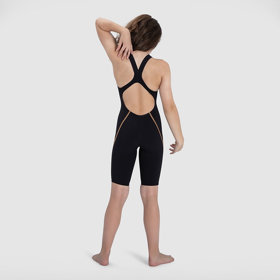 Fastskin Junior LZR Racer X Openback Kneeskin Schwarz