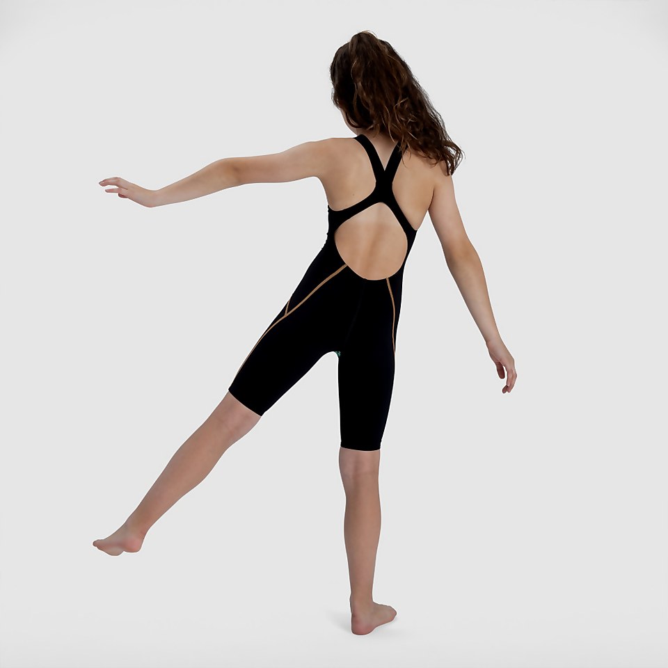 Girls' Fastskin Junior LZR Racer X Openback Kneeskin Blue