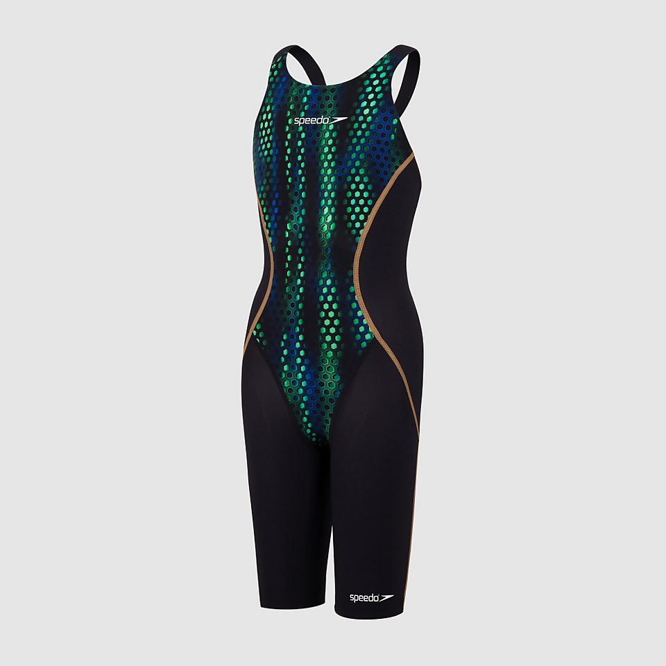 Girls' Fastskin Junior LZR Racer X Openback Kneeskin Blue
