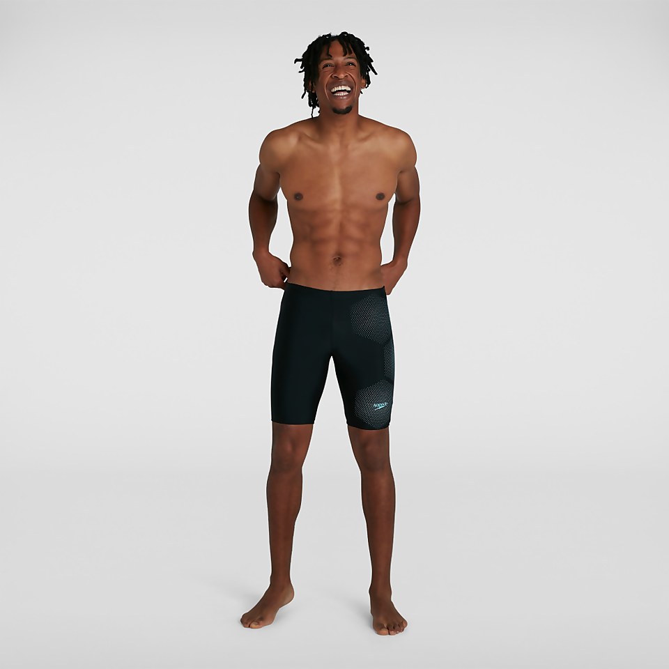 Herren Tech Placement Schwimmhose in Schwarz