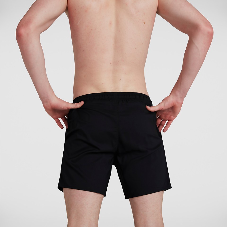 Herren Sport Logo 16" Badeshorts in Schwarz