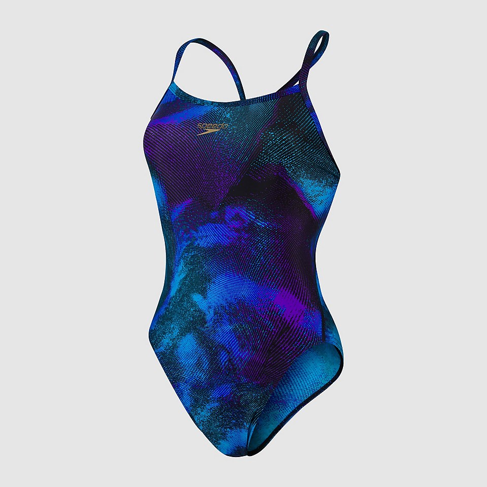 Women's Allover Turnback Swimsuit Black