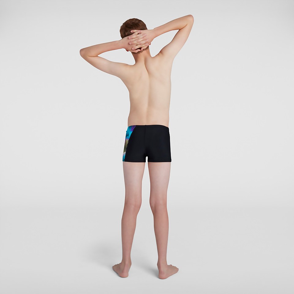 Boys' Digital Panel Aquashort Black