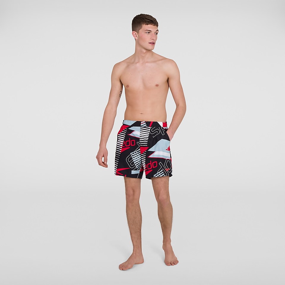 Men's Vintage Paradise 16" Swim Shorts Black