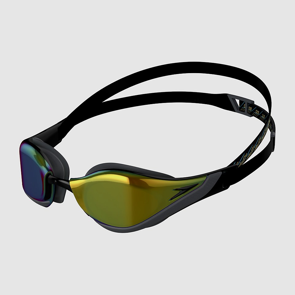 Erwachsene Fastskin Pure Focus Mirror in Schwarz/Gold