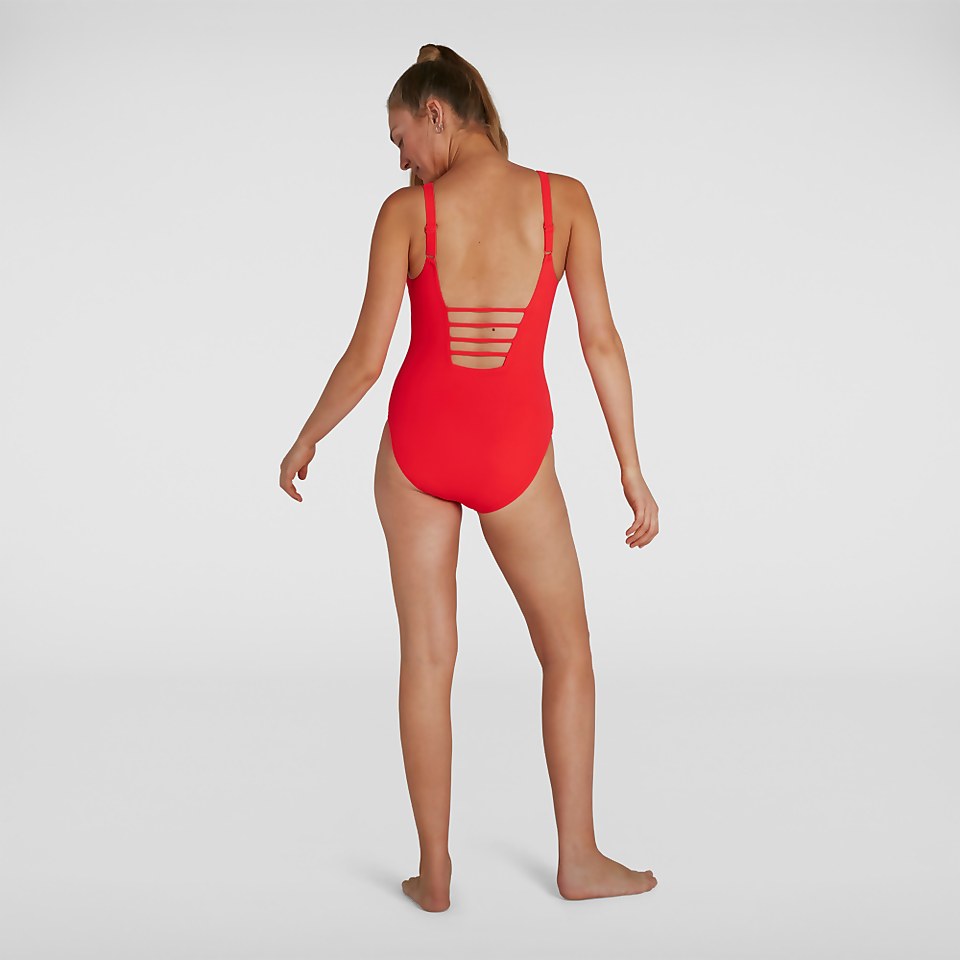 Damen OpalGleam Badeanzug in Rot