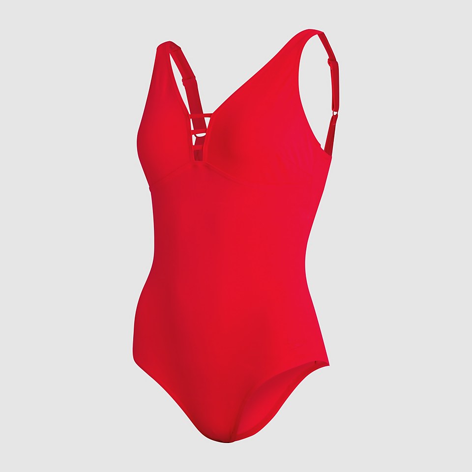 Damen OpalGleam Badeanzug in Rot