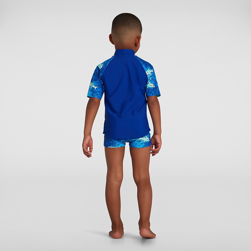 Infant Boys' Sun Protection Top and Short Blue