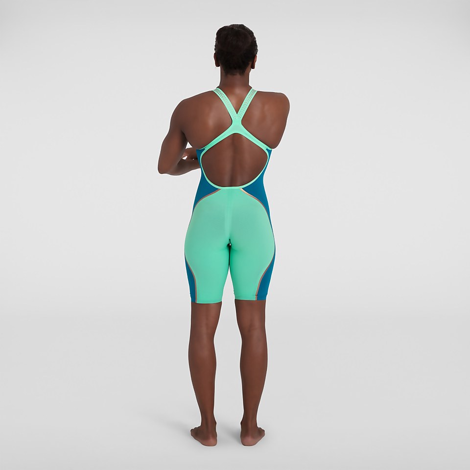 Women's Fastskin LZR Pure Intent Openback Kneeskin Green