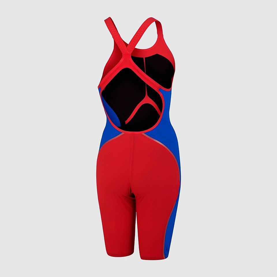 Combinaison Femme Fastskin LZR Pure Intent Dos ouvert Orange