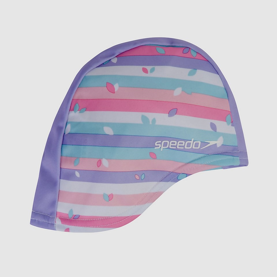 Wendbare Silikon-Badekappe Pink für Kinder