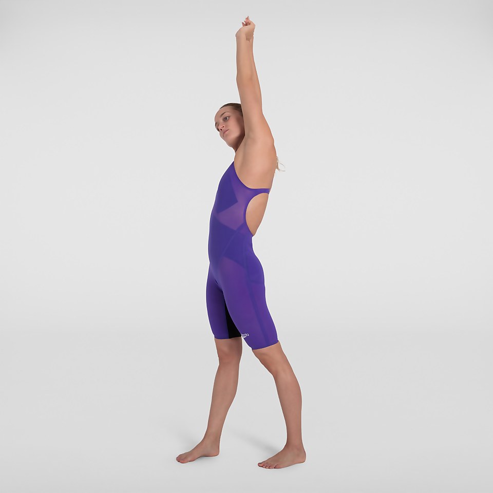 Women's Fastskin LZR Pure Valor Openback Kneeskin Violet