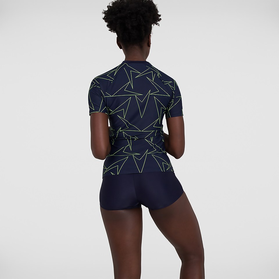 Boomstar Allover Short Sleeve Rash Top
