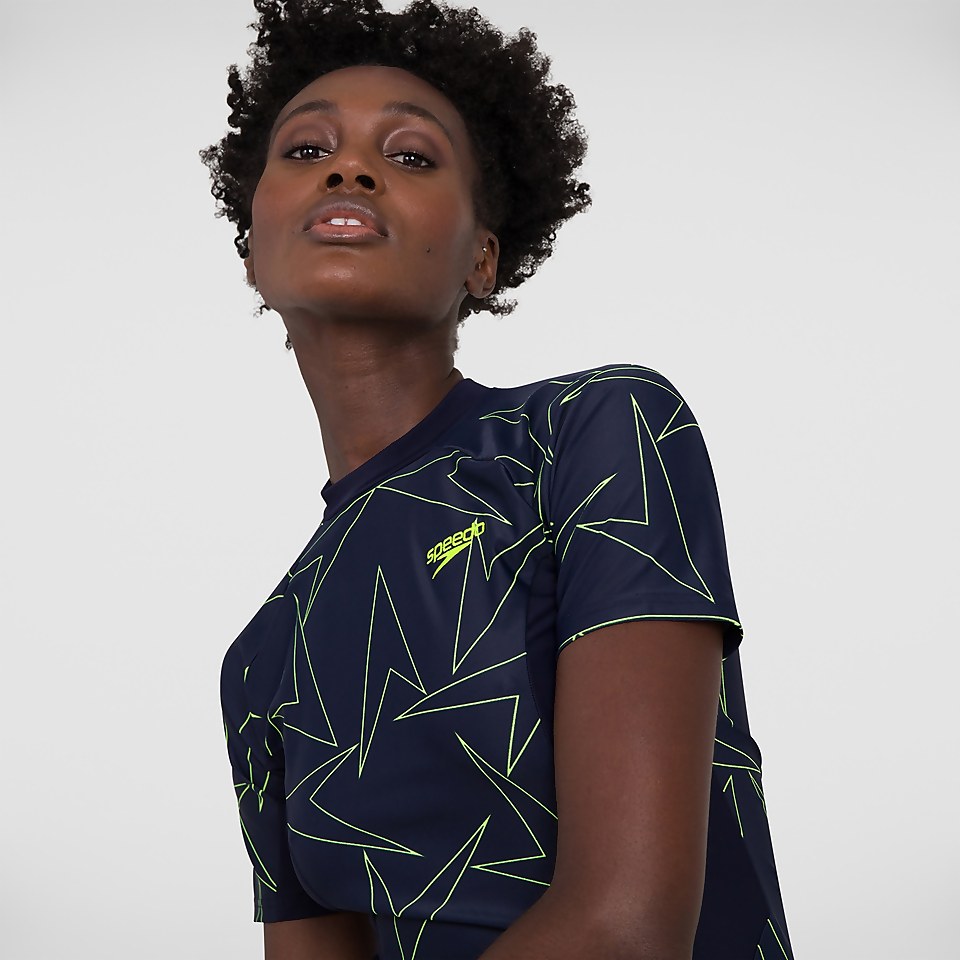 Boomstar Allover Short Sleeve Rash Top