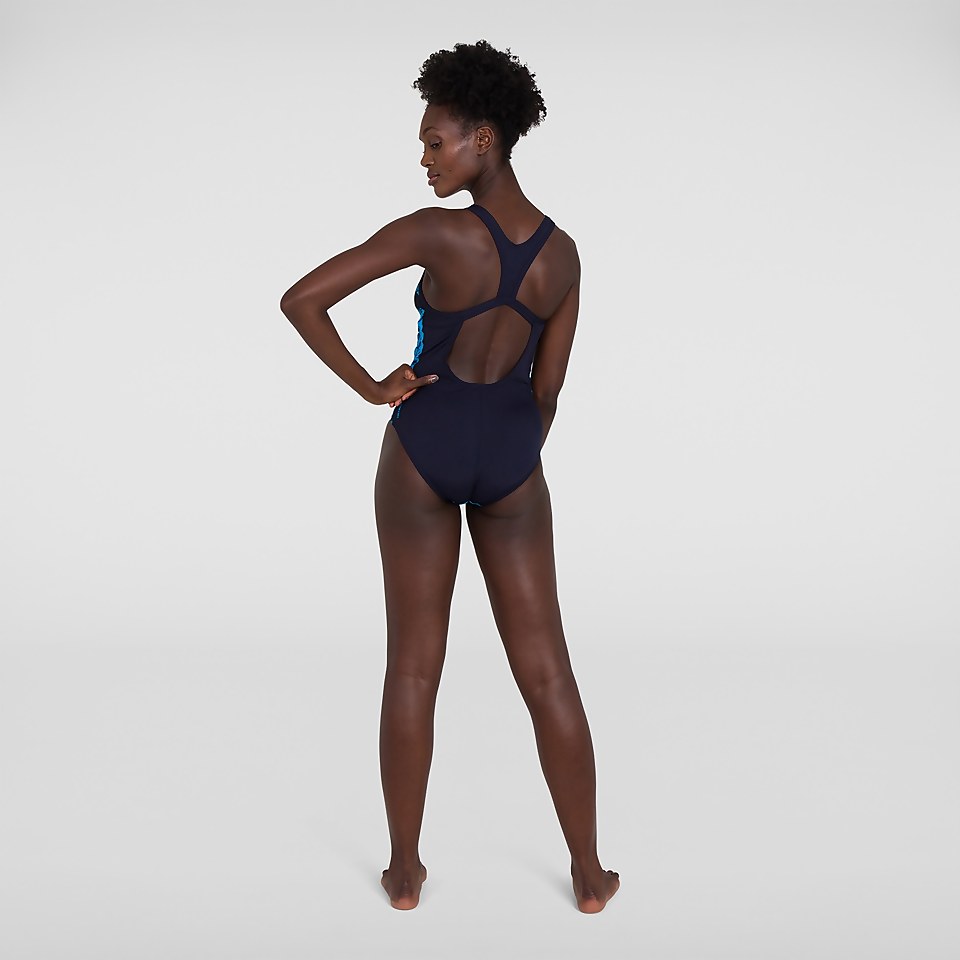 Women's Boomstar Placement Flyback Swimsuit Navy