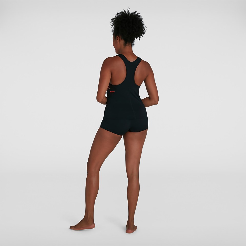 Tankini Femme Placement Dos nageur noir