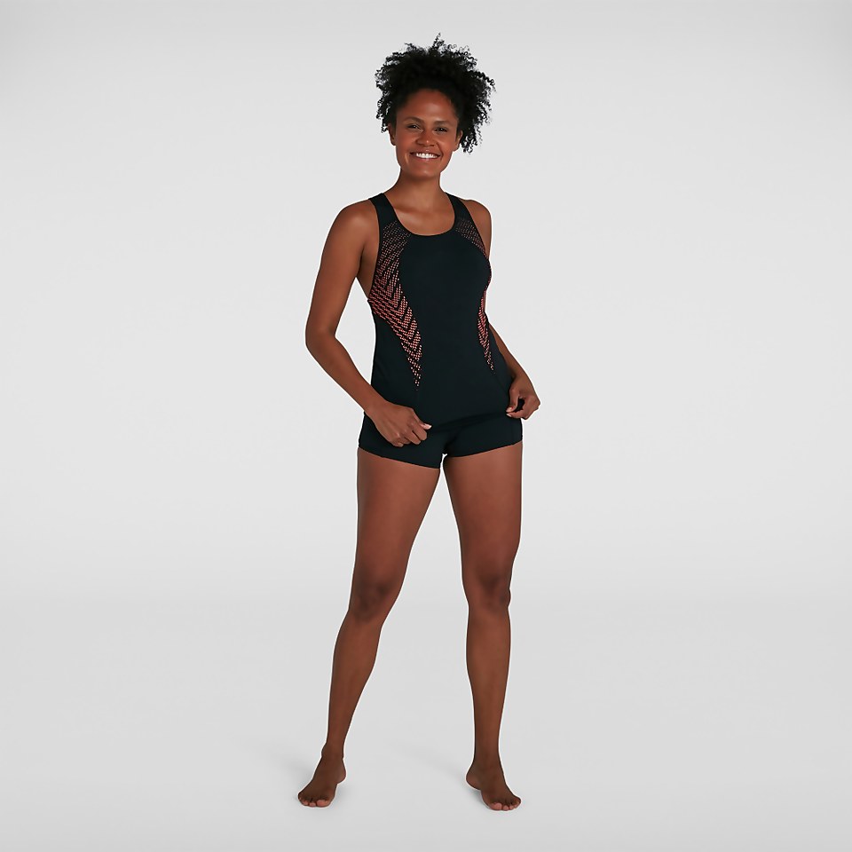 Tankini Femme Placement Dos nageur noir