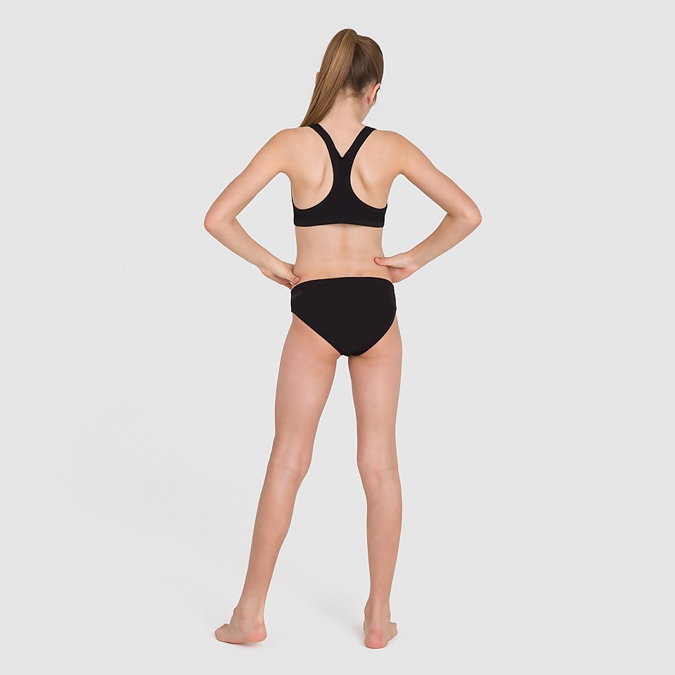 Girls' Essential Endurance+ Medalist Swimsuit Black