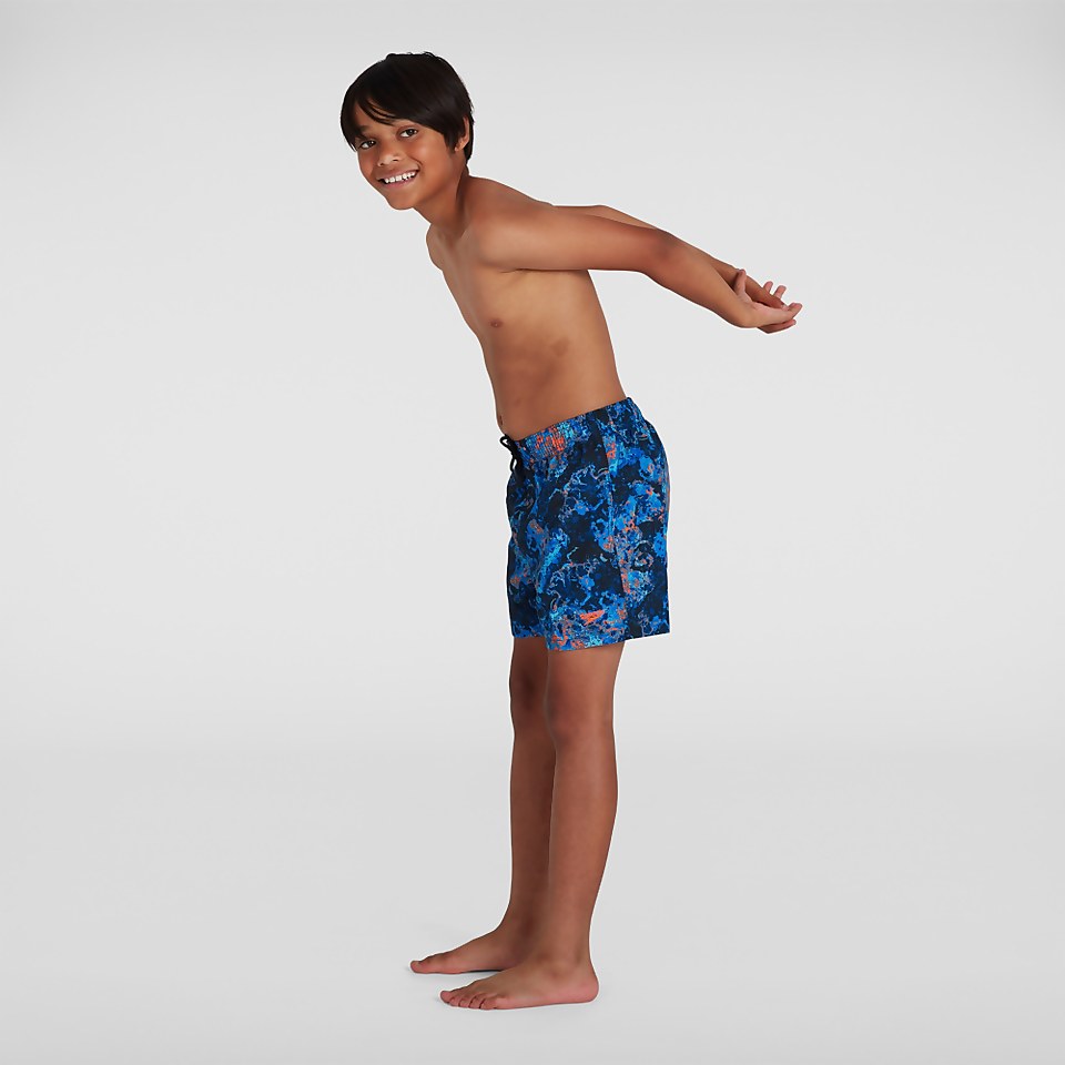 Boys' Printed 13" Watershort Black