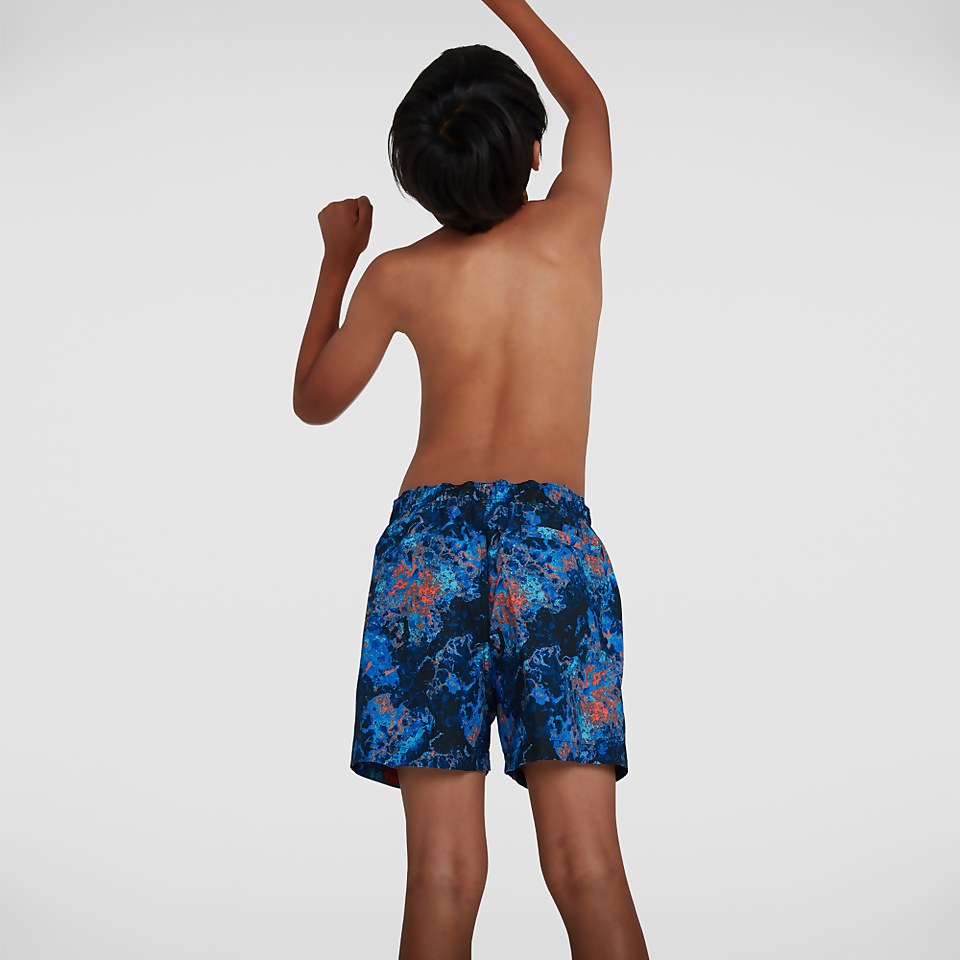 Boys' Printed 13" Watershort Black