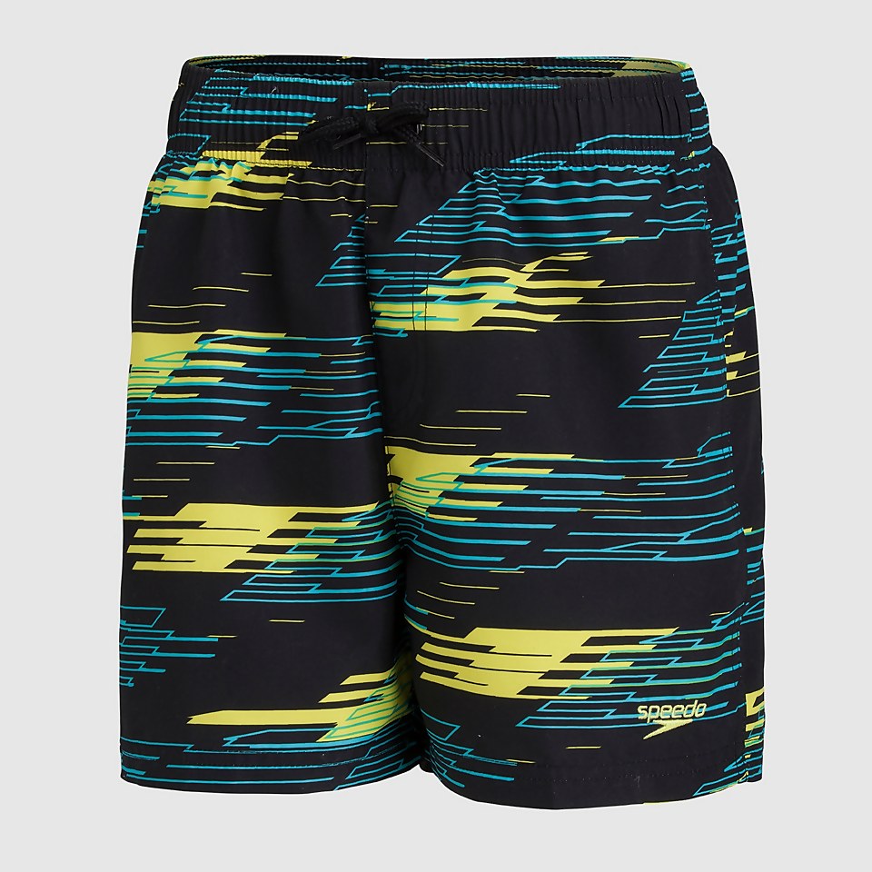 Boys' Printed 13" Watershort Black