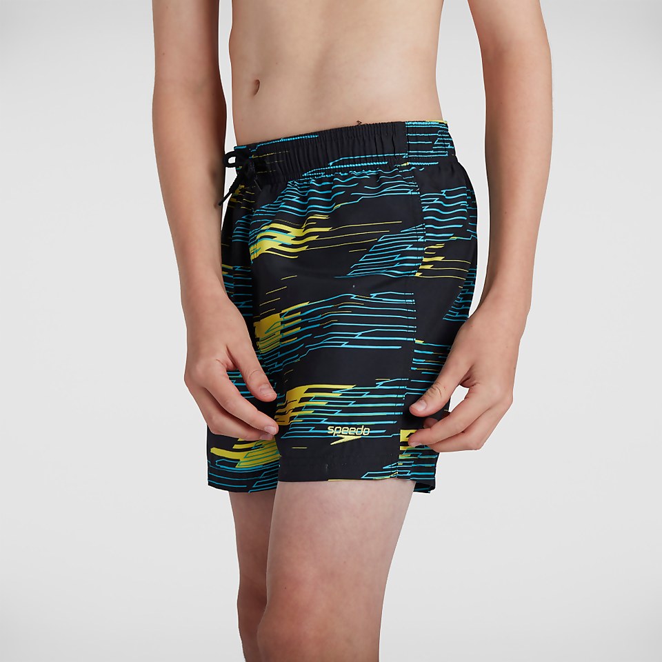 Boys' Printed 13" Watershort Black