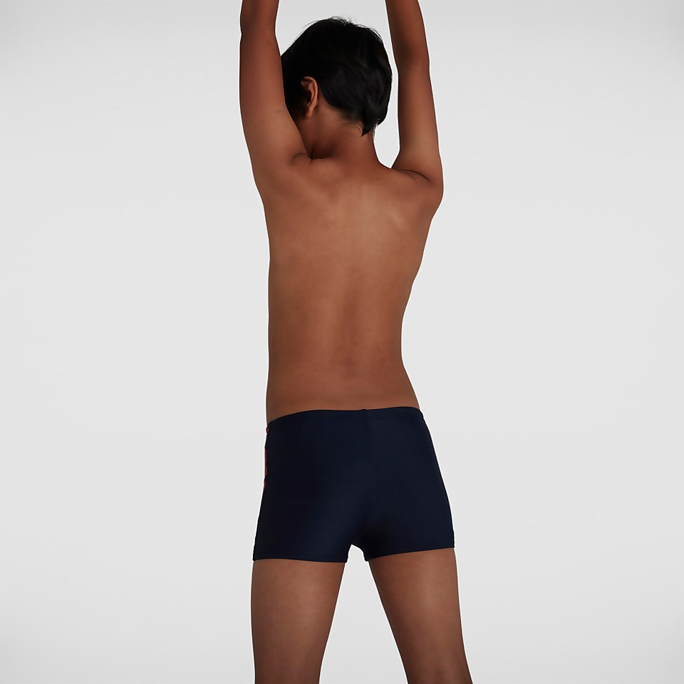 Jungen Tech Placement Aquashorts in Marineblau