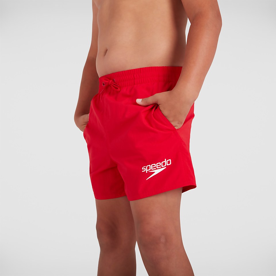 Klassische Badeshorts 33 cm Blau für Jungen