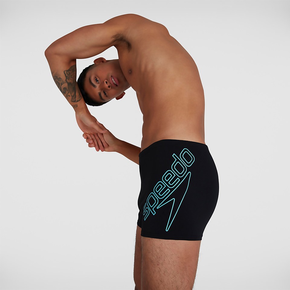 Boxer de bain Homme Boom Logo Placement Noir