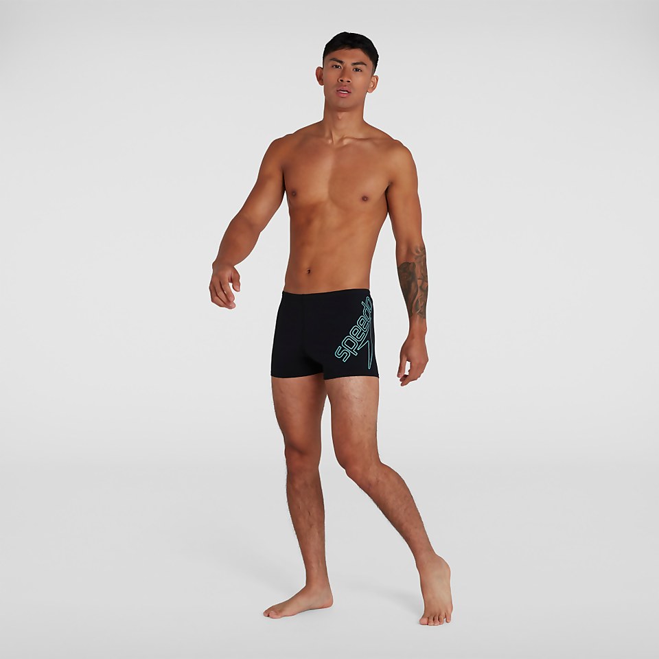 Boxer de bain Homme Boom Logo Placement Noir