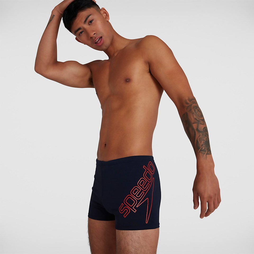 Boxer de bain Homme Boom Logo Placement Bleu marine