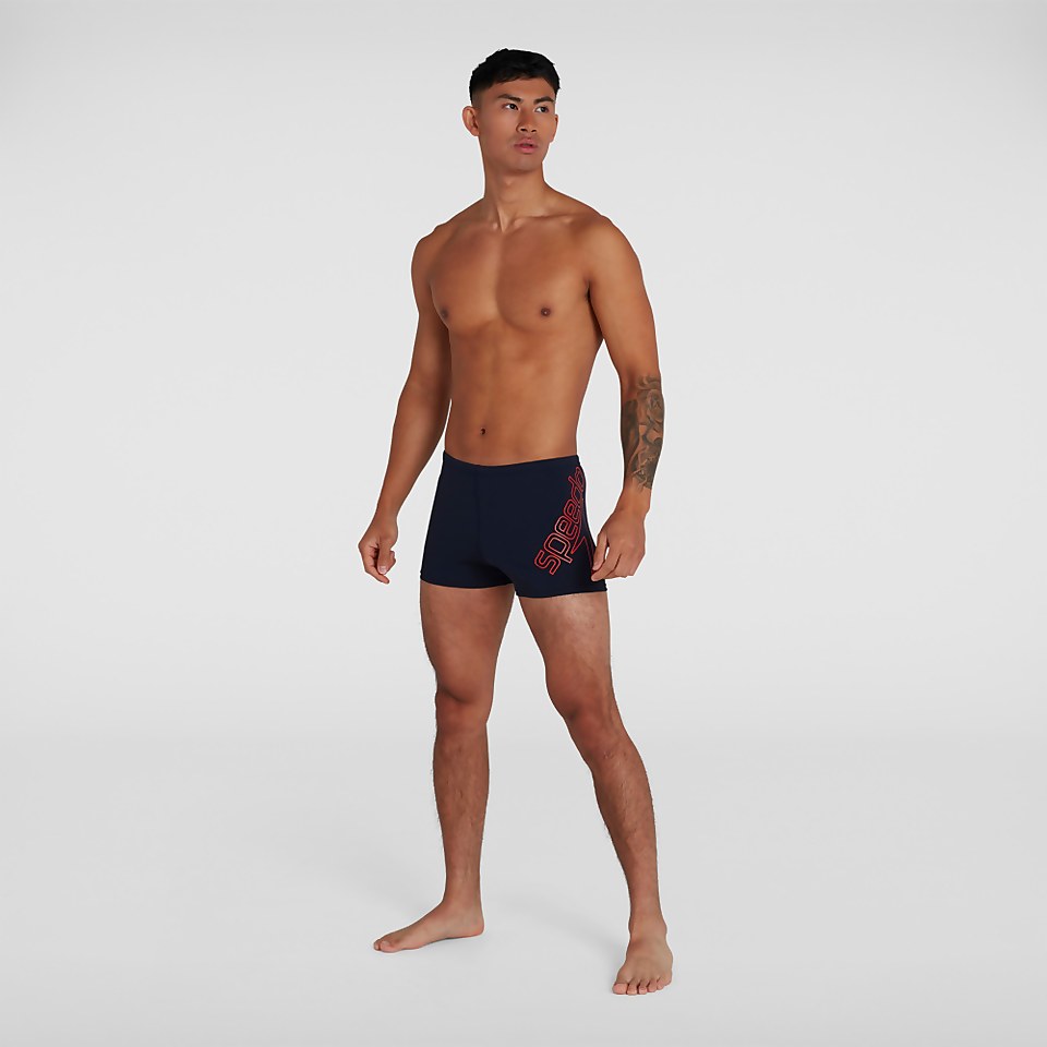 Boxer de bain Homme Boom Logo Placement Bleu marine