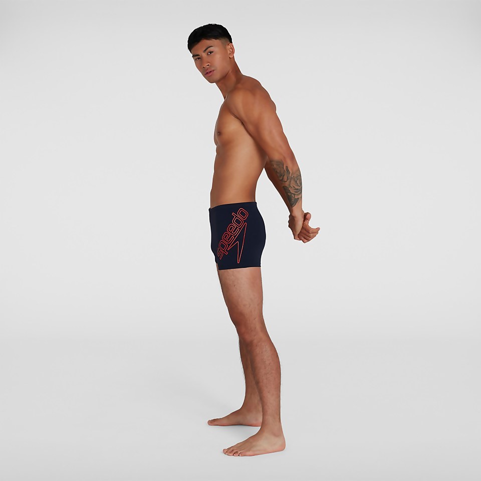 Boxer de bain Homme Boom Logo Placement Bleu marine