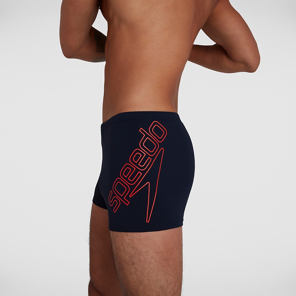 Boxer de bain Homme Boom Logo Placement Bleu marine