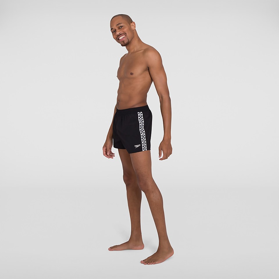 Men's Retro 13" Swim Shorts Black