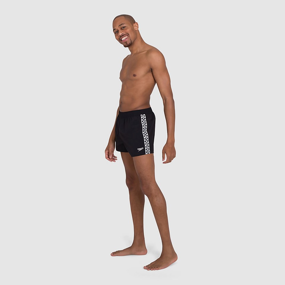 Men's Retro 13" Swim Shorts Black