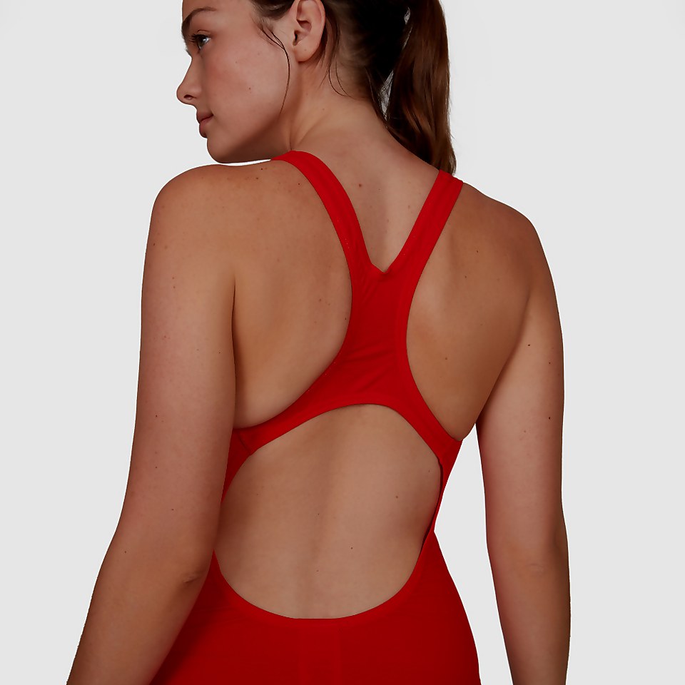 Damen Essential Endurance+ Medalist Badeanzug Rot