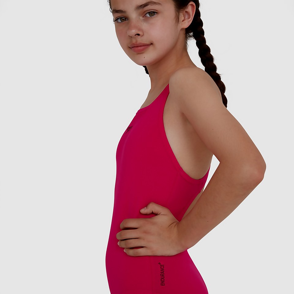 Mädchen Essential Endurance+ Medalist Badeanzug Pink