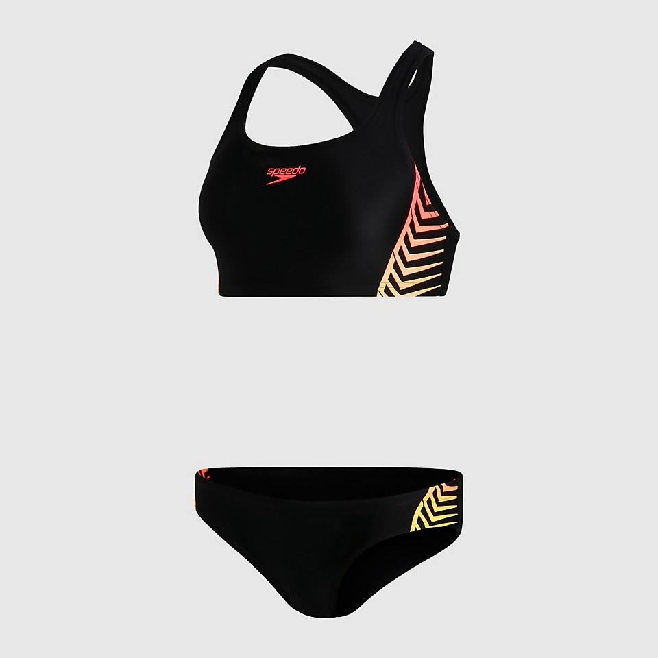 Damen Placement Bikini in Schwarz