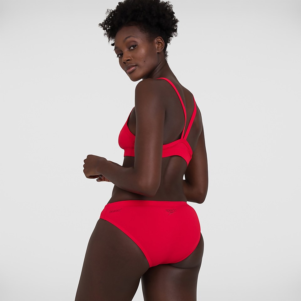 Damen Essential Endurance+ Thinstrap Bikini Rot