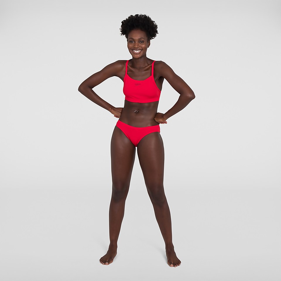 Damen Essential Endurance+ Thinstrap Bikini Rot