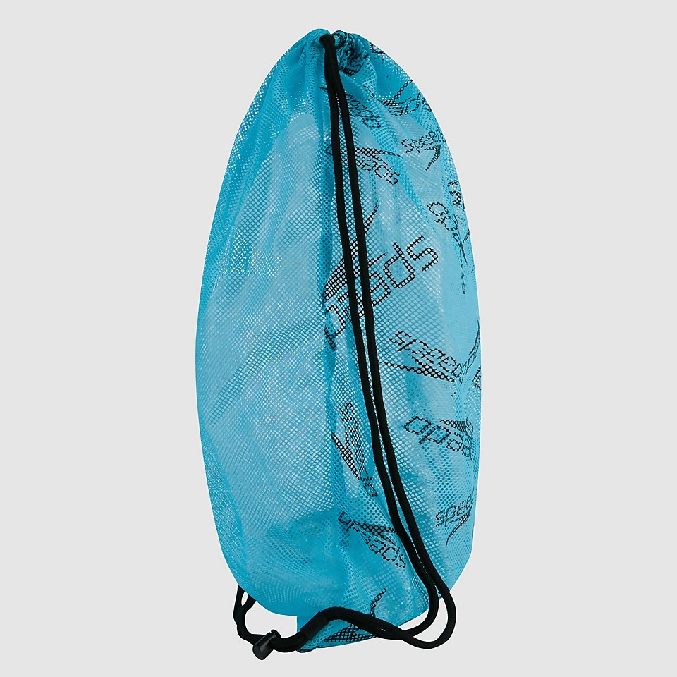 Unisex Printed Mesh Bag Blue