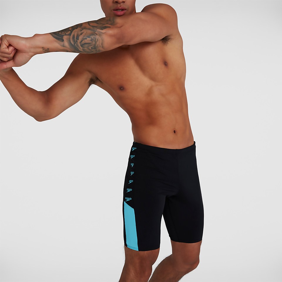 Men's Boom Logo Splice Jammer Black
