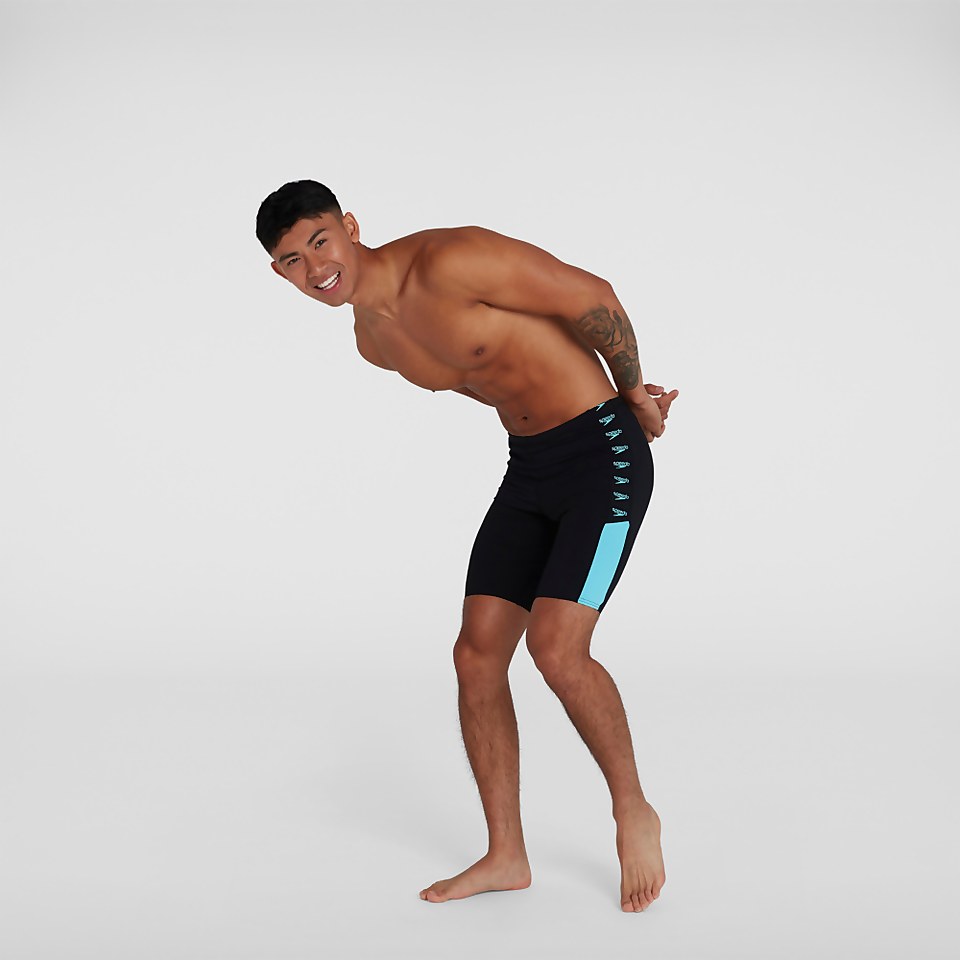 Men's Boom Logo Splice Jammer Black